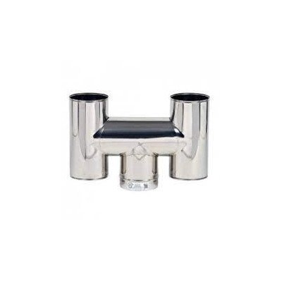 INOX MONO PARETE AISI 316CAPPELLO AD H D.140