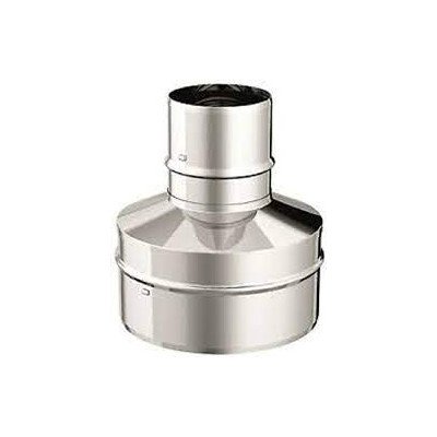 Inox mono parete aisi 316raccordo d.160m-080m
