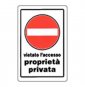 CARTELLO PROPRIETA  PRIVATA VIETATO L  ACCESSO 20X30 B08X9GNJH4