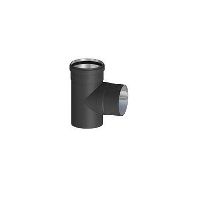 RACCORDO T 90 ALLUMINIO NERO OPACO F/F/M 100 B01KA7YUXU