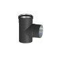 RACCORDO T 90 ALLUMINIO NERO OPACO F/F/M 100 B01KA7YUXU