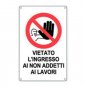 CARTELLO VIETATO L ACCESSO AI NON ADDETTI AI LAVORI 50X70 B08LR4RFL9