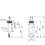 Sifone lavatrice spazio nt clima bianco lira a.8500.01 b08wpgxvwf