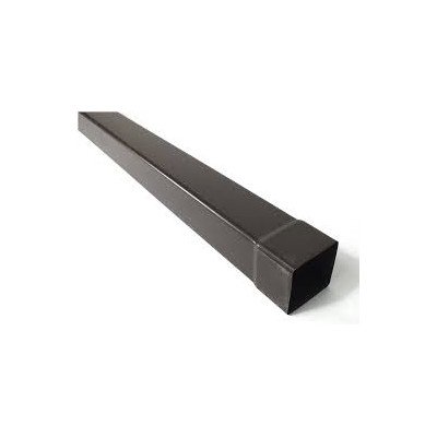 GRONDA PVC COLOR TESTA DI MORO D.100 QUADRA - PLUVIALE MT. 1