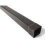 GRONDA PVC COLOR TESTA DI MORO D.100 QUADRA - PLUVIALE MT. 1